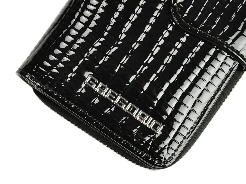 skóra naturalna + Damski portfel ze skóry ekologicznej Gregorio GL-116