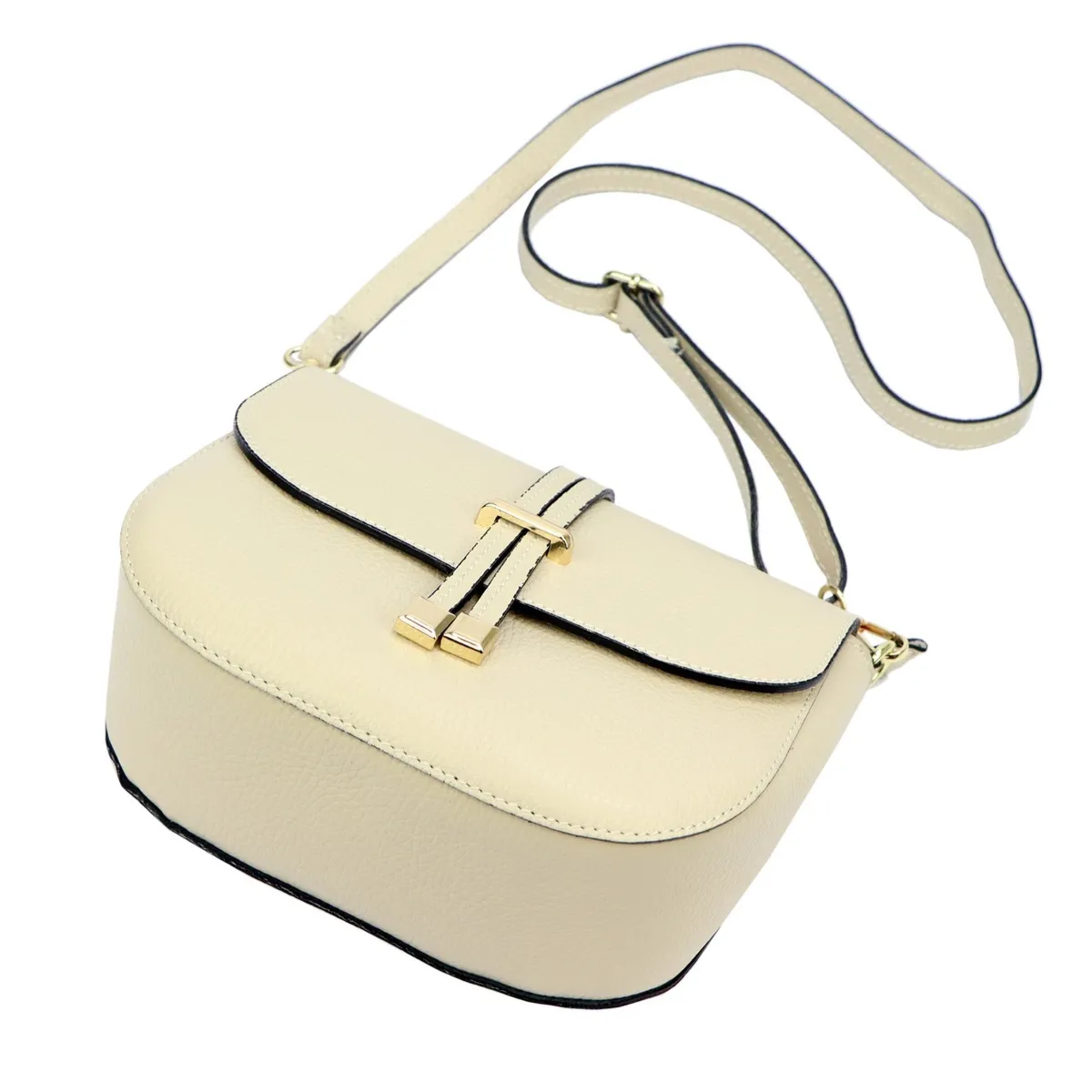 Skórzana stylowa damska listonoszka torebka przez ramię Luka