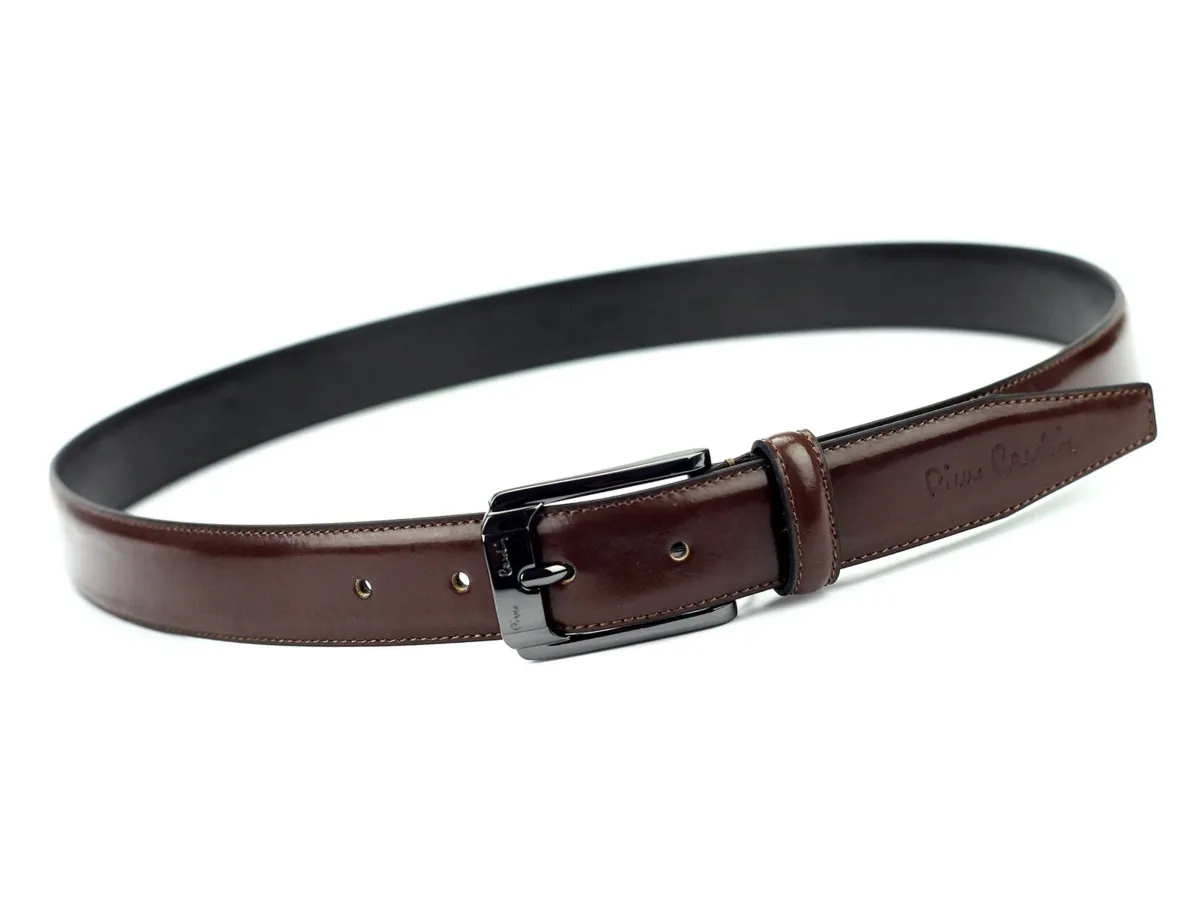 męski pasek z prawdziwej skóry Pierre Cardin 3103