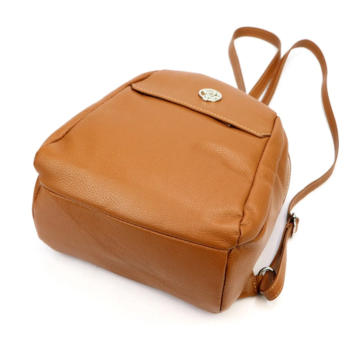 Gregorio damski miejski plecak-torebka skóra naturalna z kieszeniami