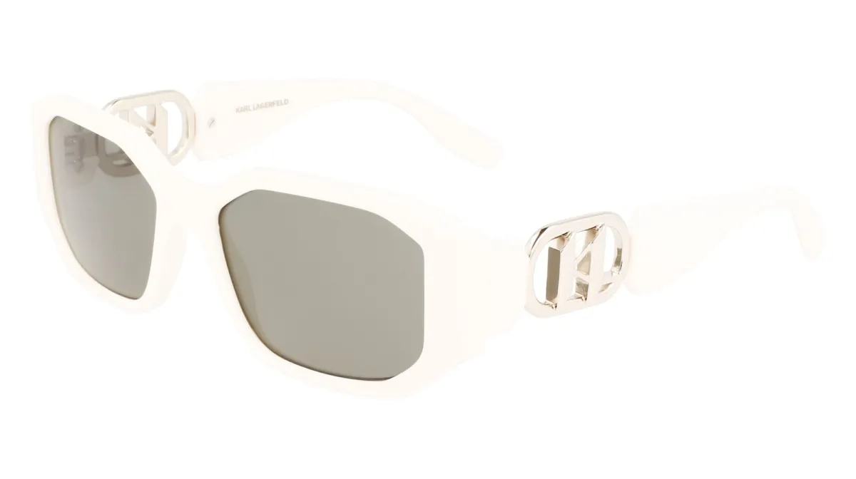 Okulary KARL LAGERFELD KL6085S-105. Okulary przeciwsłoneczne, Kolor biały. Kobieta.
