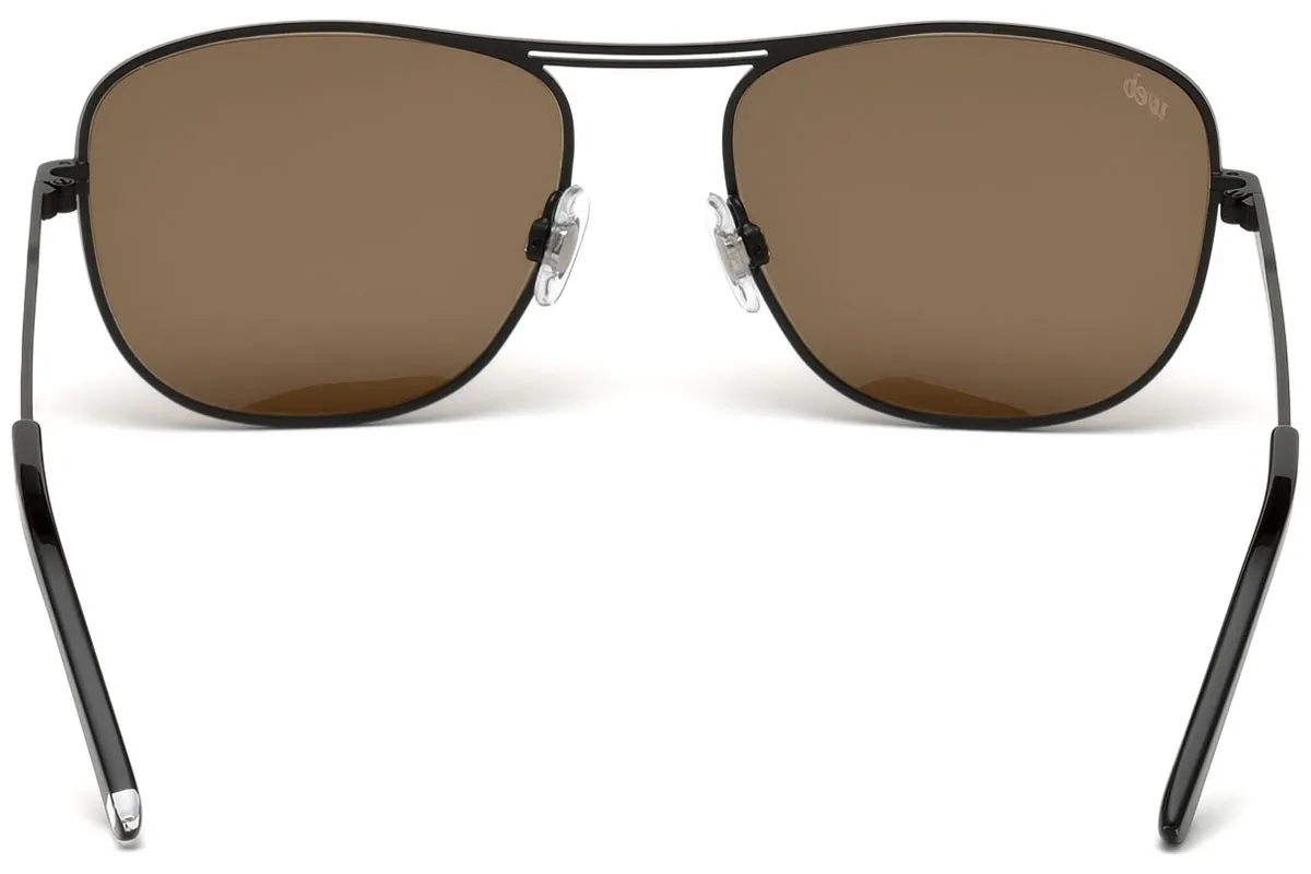 Czarny model okularów przeciwsłonecznych od marki Web Eyewear dla mężczyzn