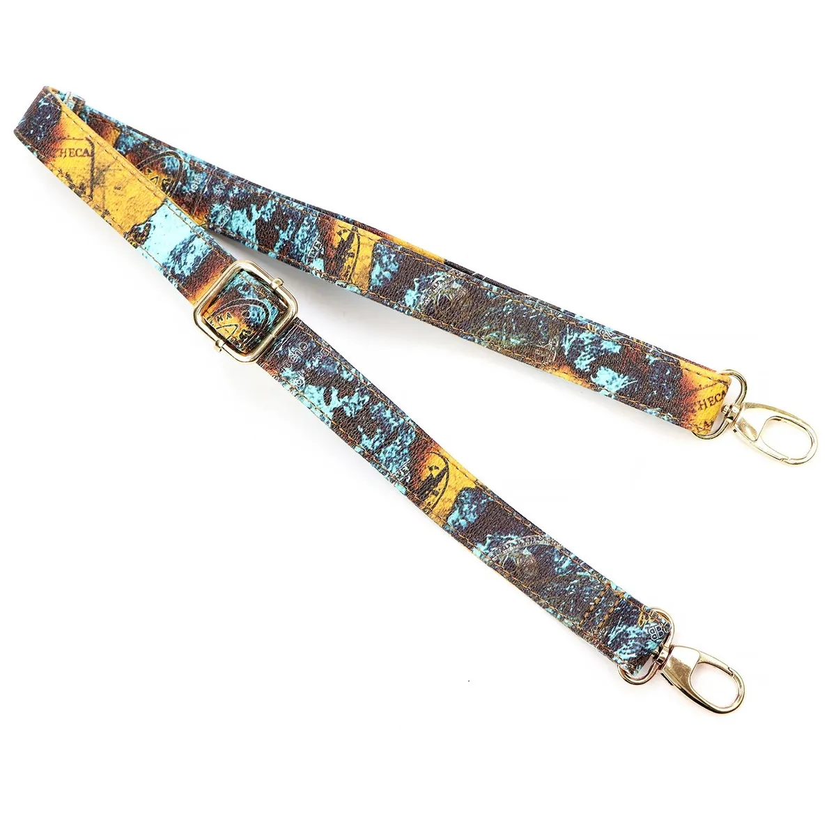 Pasek damski z ekologicznej skóry w wzorze 2, szerokość 120 cm, elegancki dodatek