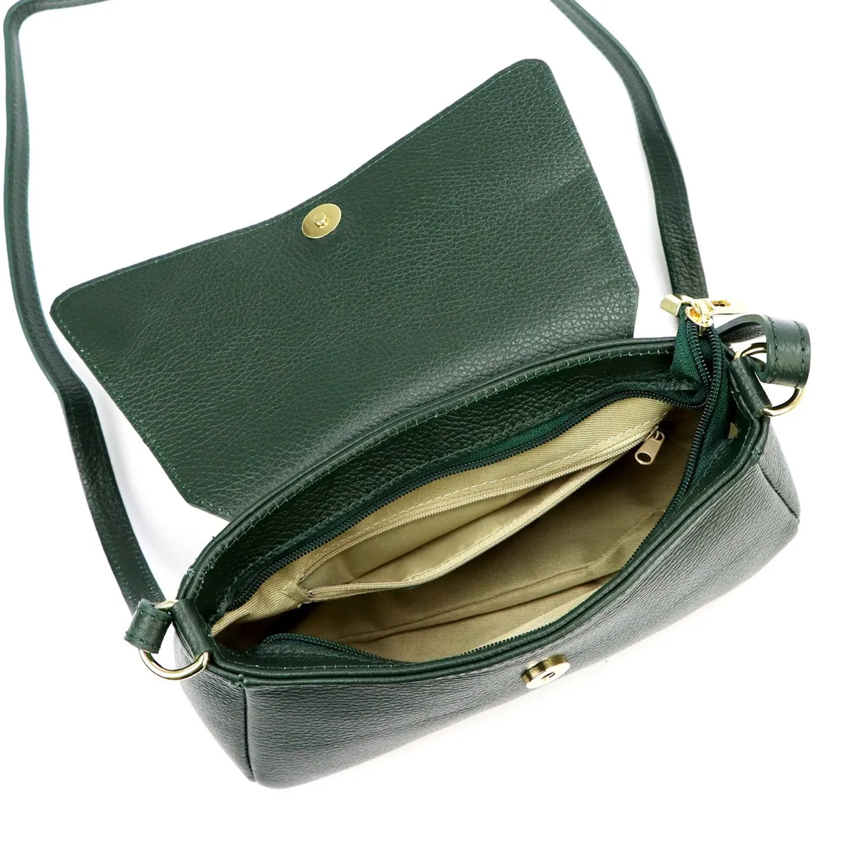 Gregorio damska miejska listonoszka skóra naturalna torebka przez ramię