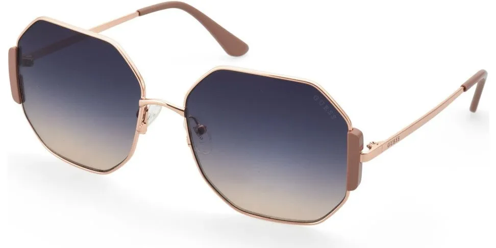 Okulary GUESS GF6196-6028W. Okulary przeciwsłoneczne, Kolor różowy. Kobieta.