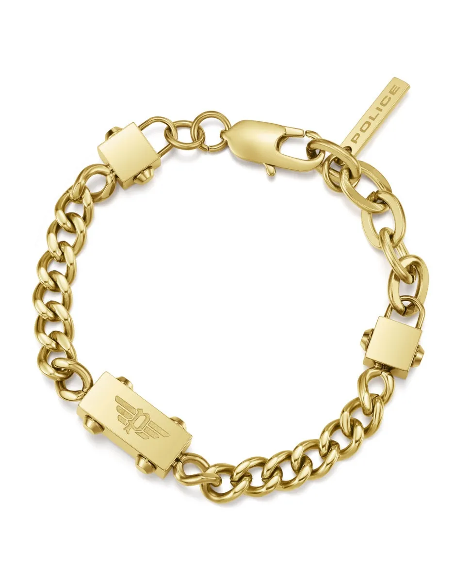 Biżuteria POLICE PEAGB0002105. Bransoletka, Kolor złoty. Mężczyzna.