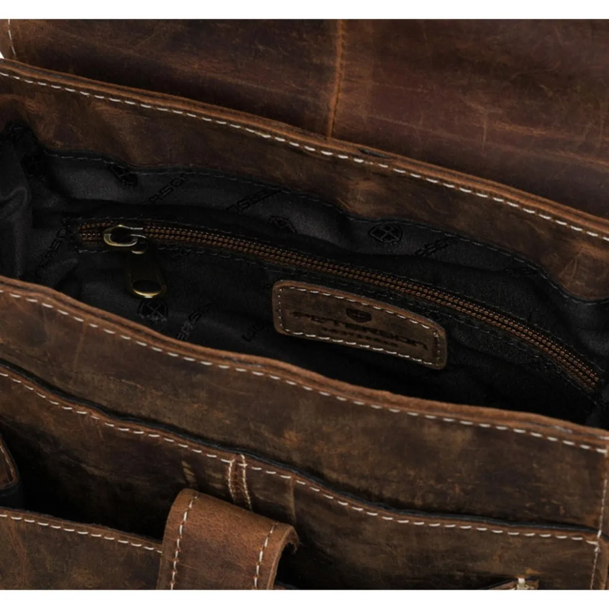 Saszetka męska z naturalnej skóry Peterson PTN PTE-NSH