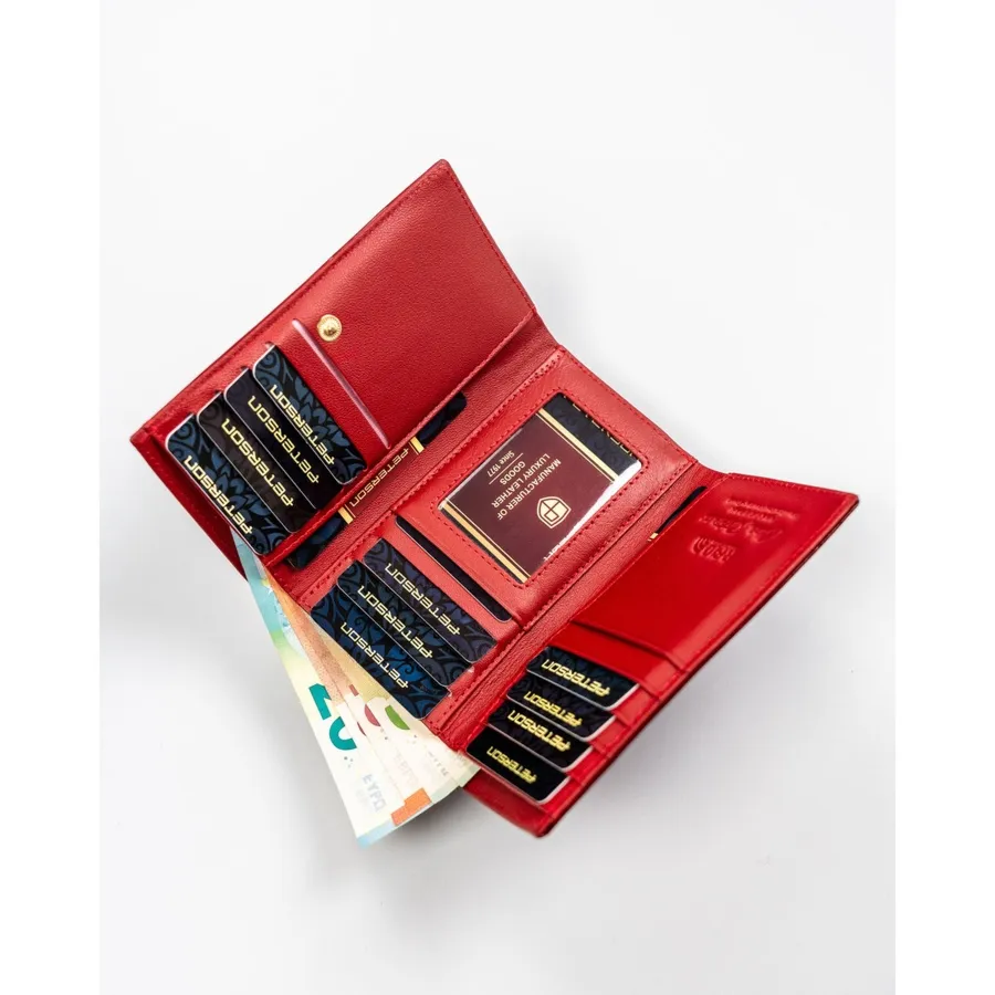 Skórzany damski portfel Peterson PTN BC-42108