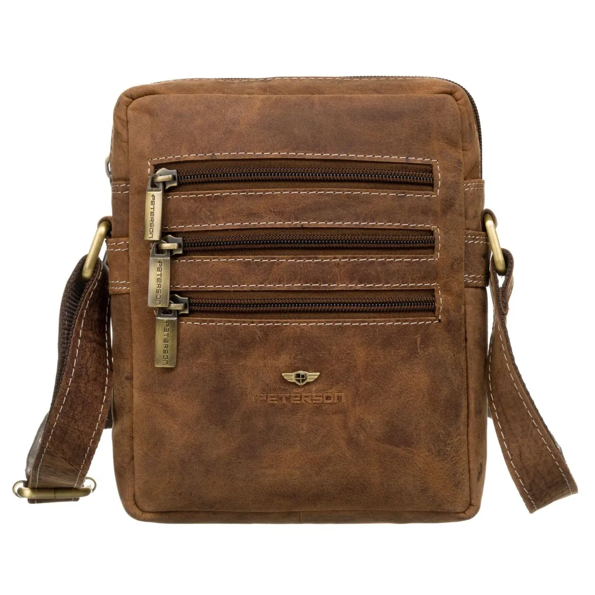 Saszetka męska z naturalnej skóry Peterson PTN 250-NSH
