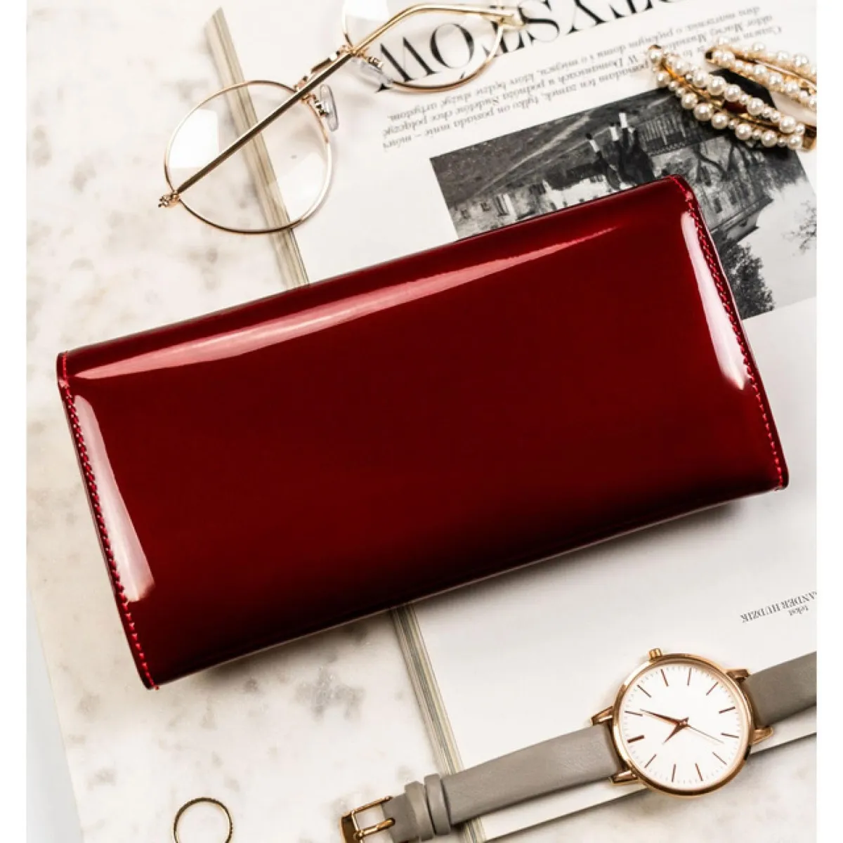 Skórzany damski portfel Peterson PTN BC-42122