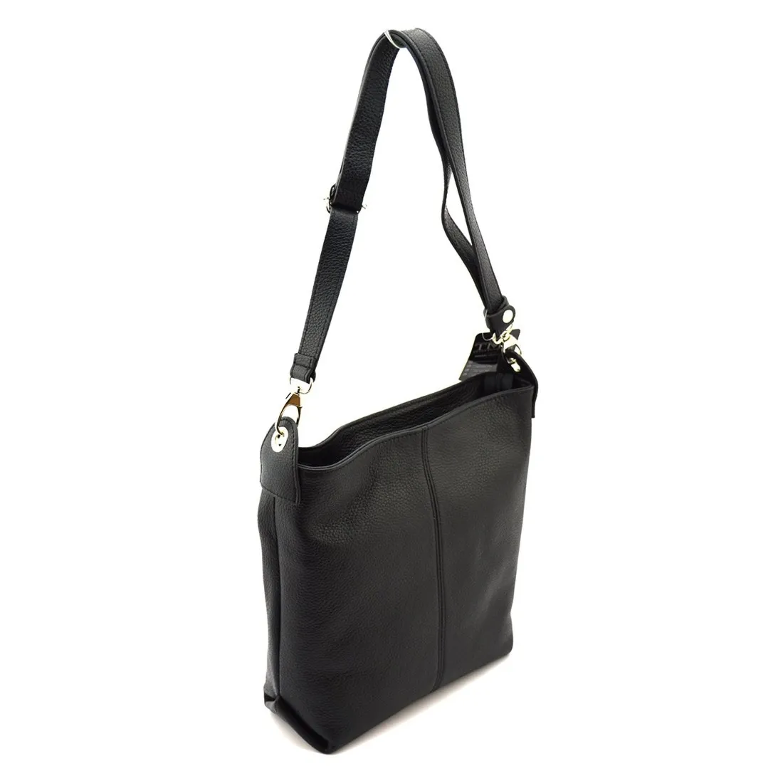 Piękna pakowna listonoszka skórzana na ramię