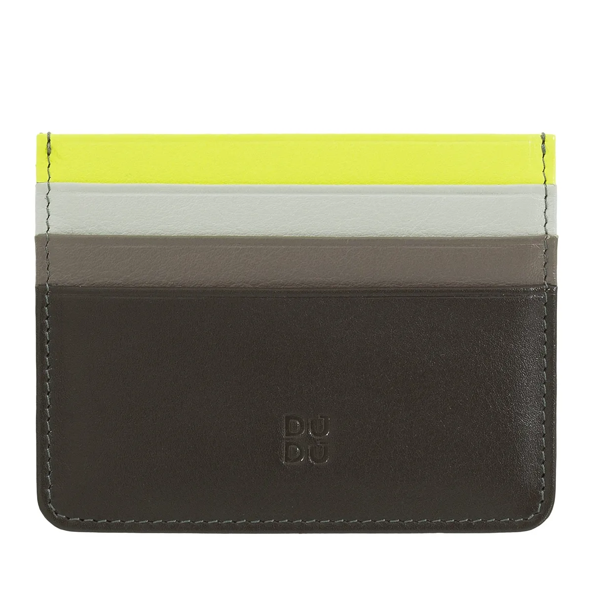 Stylowe etui na karty DUDU w wyrazistych kontrastujących barwach dla kobiet i mężczyzn
