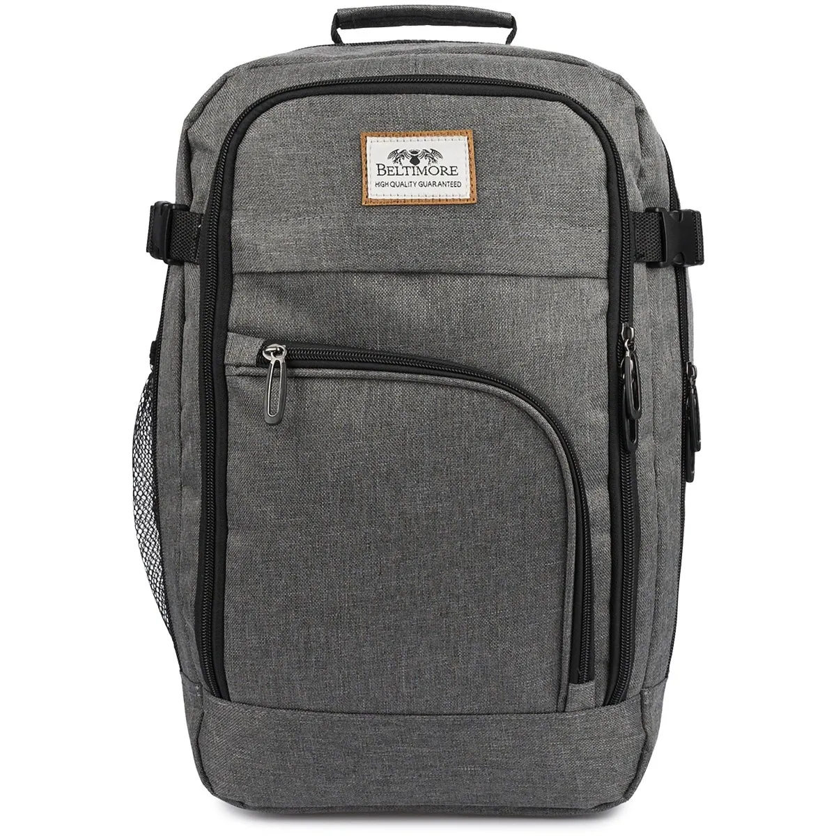 Plecak torba mały bagaż pojemny do samolotu kabinówka lotnicza Beltimore jasno szary TOK-T
