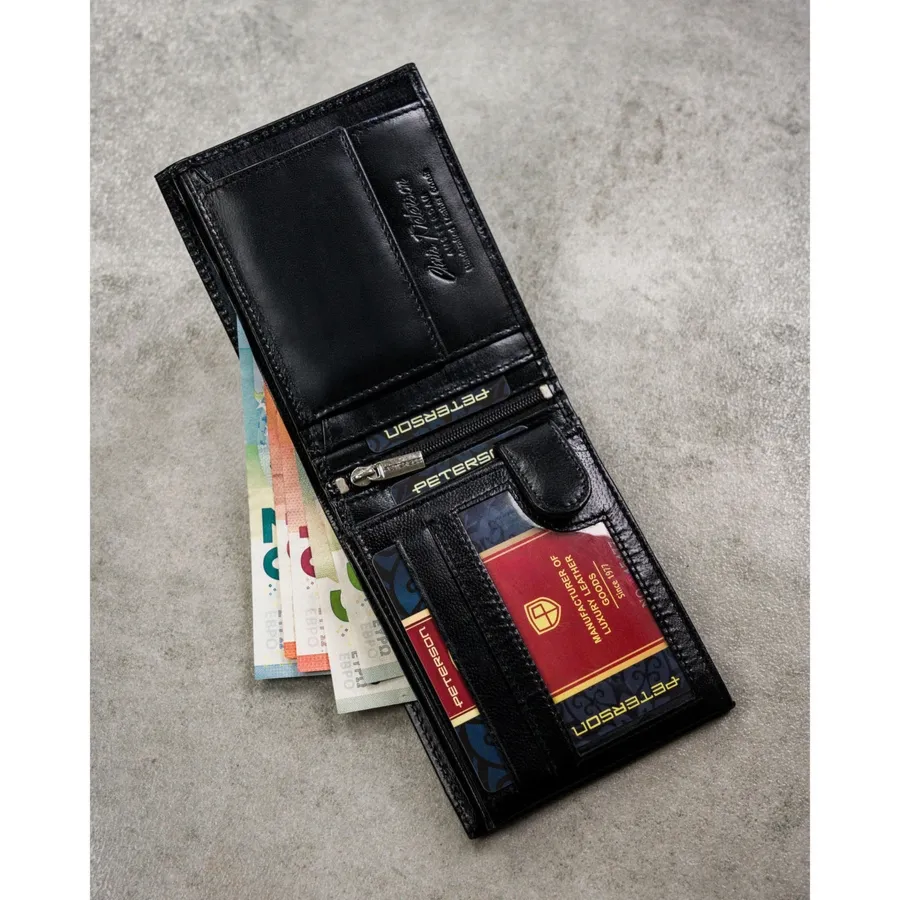 Skórzany męski portfel Peterson PTN N992-NGV