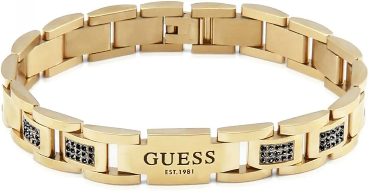 Biżuteria GUESS JUMB01342JWYG. Bransoletka, Kolor złoty. Mężczyzna.