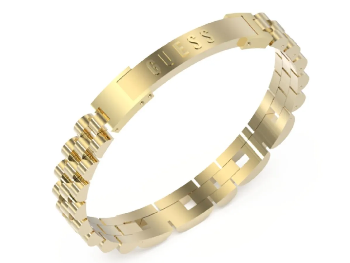Biżuteria GUESS JUMB03202JWYG. Bransoletka, Kolor złoty. Mężczyzna.