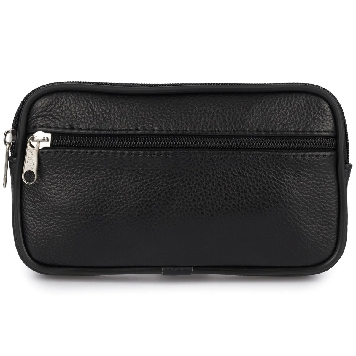 Etui na telefon klucze do paska skórzane duże skóra naturalna czarne G98