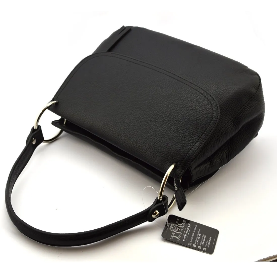 Elegancka stylowa skórzana torebka na ramię