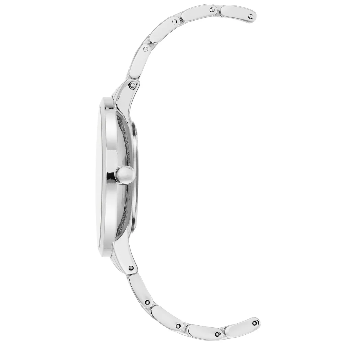 Zegarek NINE WEST NW-2543GYSV w szarym odcieniu dedykowany kobietą Szary zegarek NINE WEST NW-2543GYSV o kwarcowym mechanizmie, stworzony z myślą o kobietach