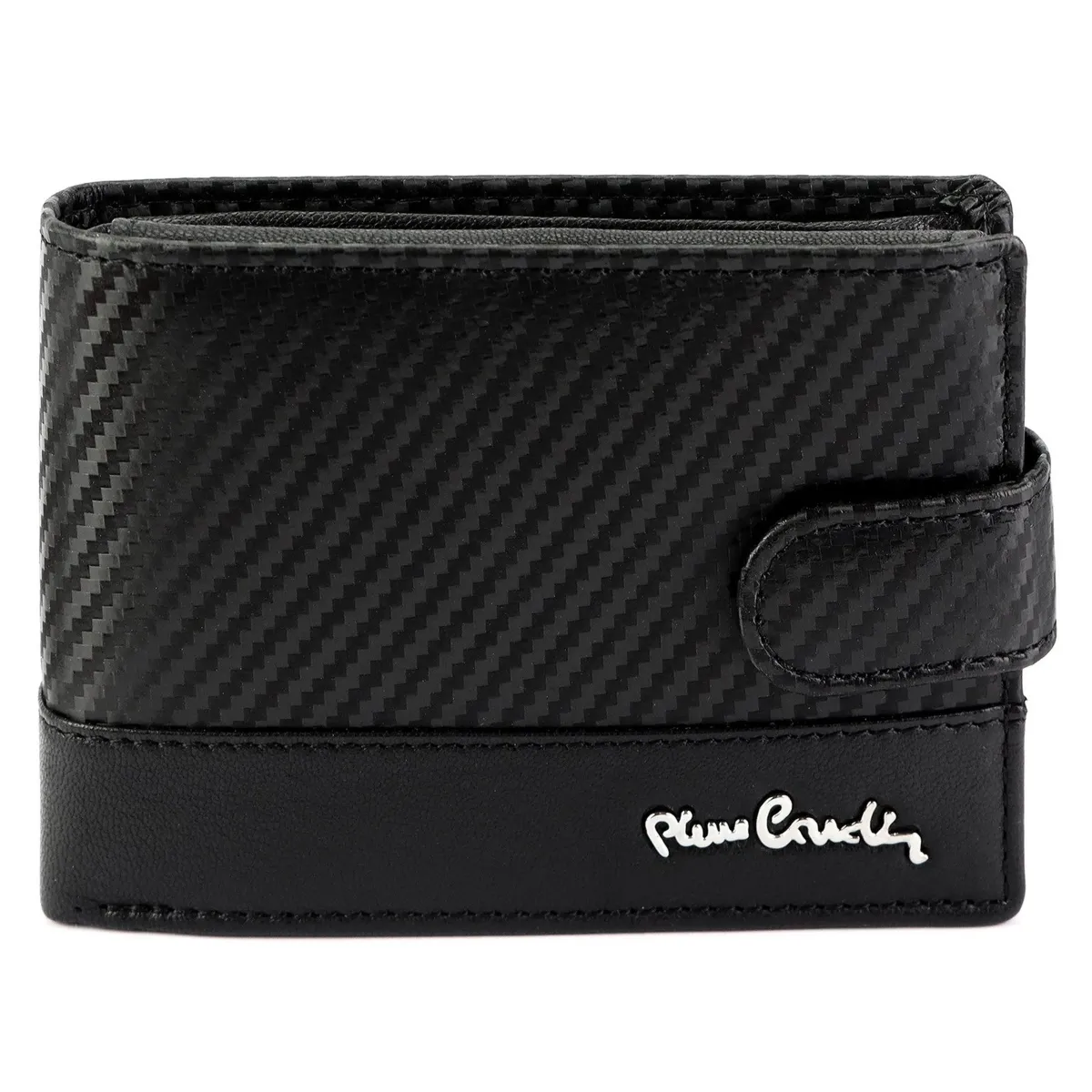 Stylowy i pojemny Skórzany męski portfel marki Pierre Cardin z RFID Stop