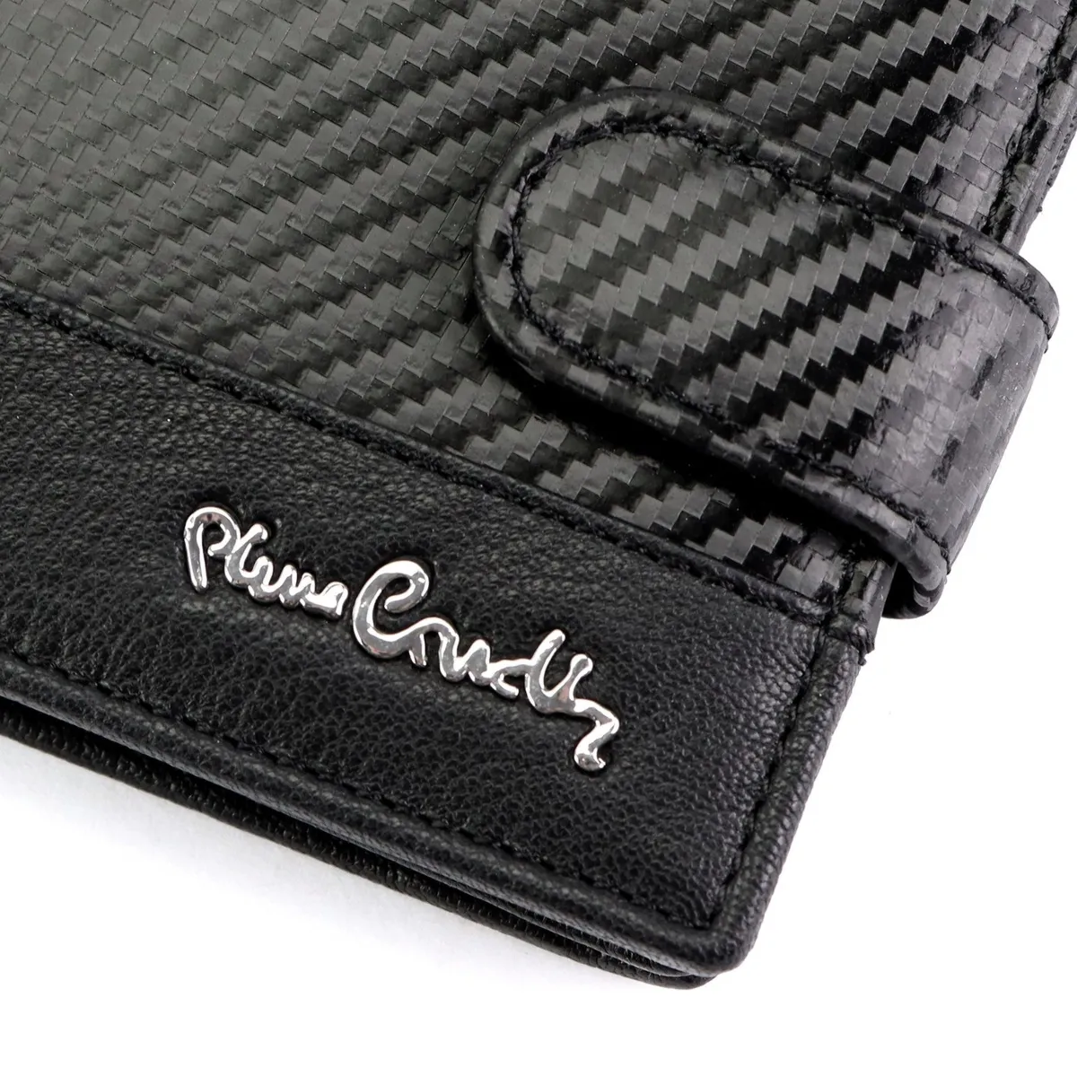 Rozbudowany kompaktowy Skórzany męski pojemny portfel Pierre Cardin z RFID
