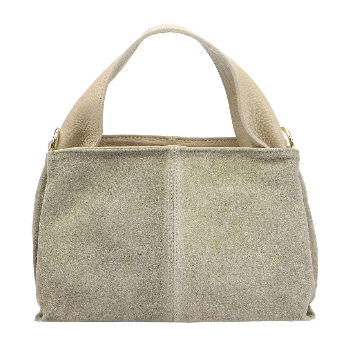 Stylowa Zamszowa damska listonoszka torebka z dopinanym paskiem od Luka