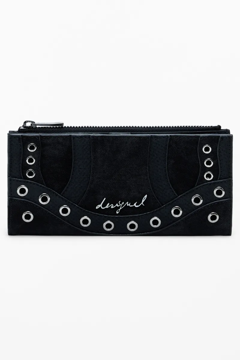 Czarny portfel damski Desigual