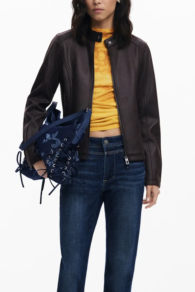 Brązowa kurtka damska Desigual