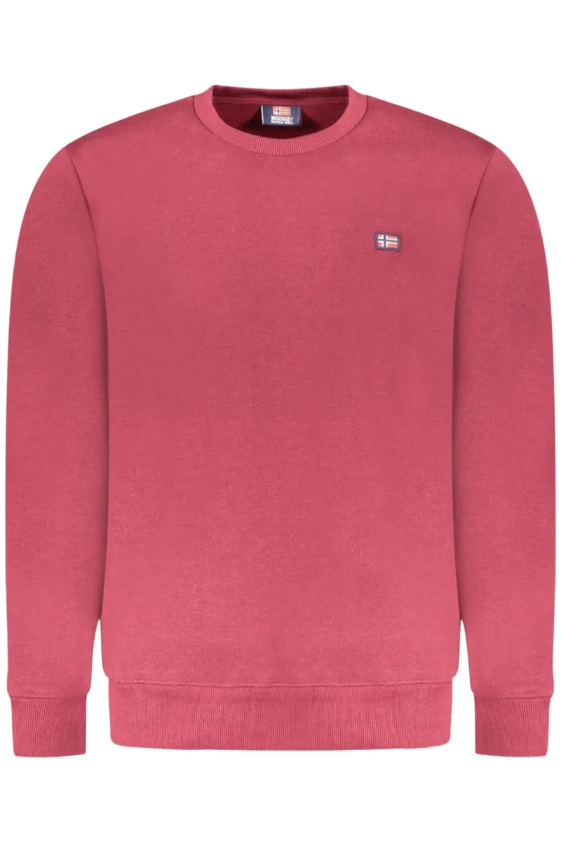 Norway 1963 CZERWONA MĘSKA BLUZA Z ROZPINANYM NA ZAMEK BLUZĄ