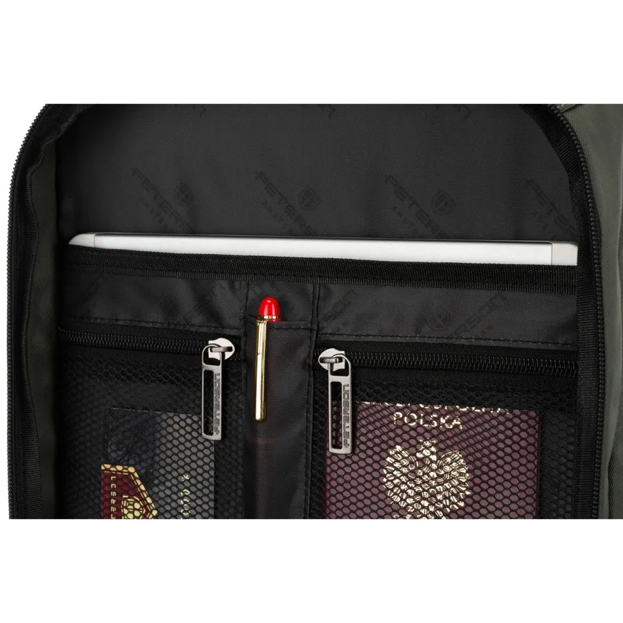 Materiałowy plecak męski Peterson PTN BIELIK