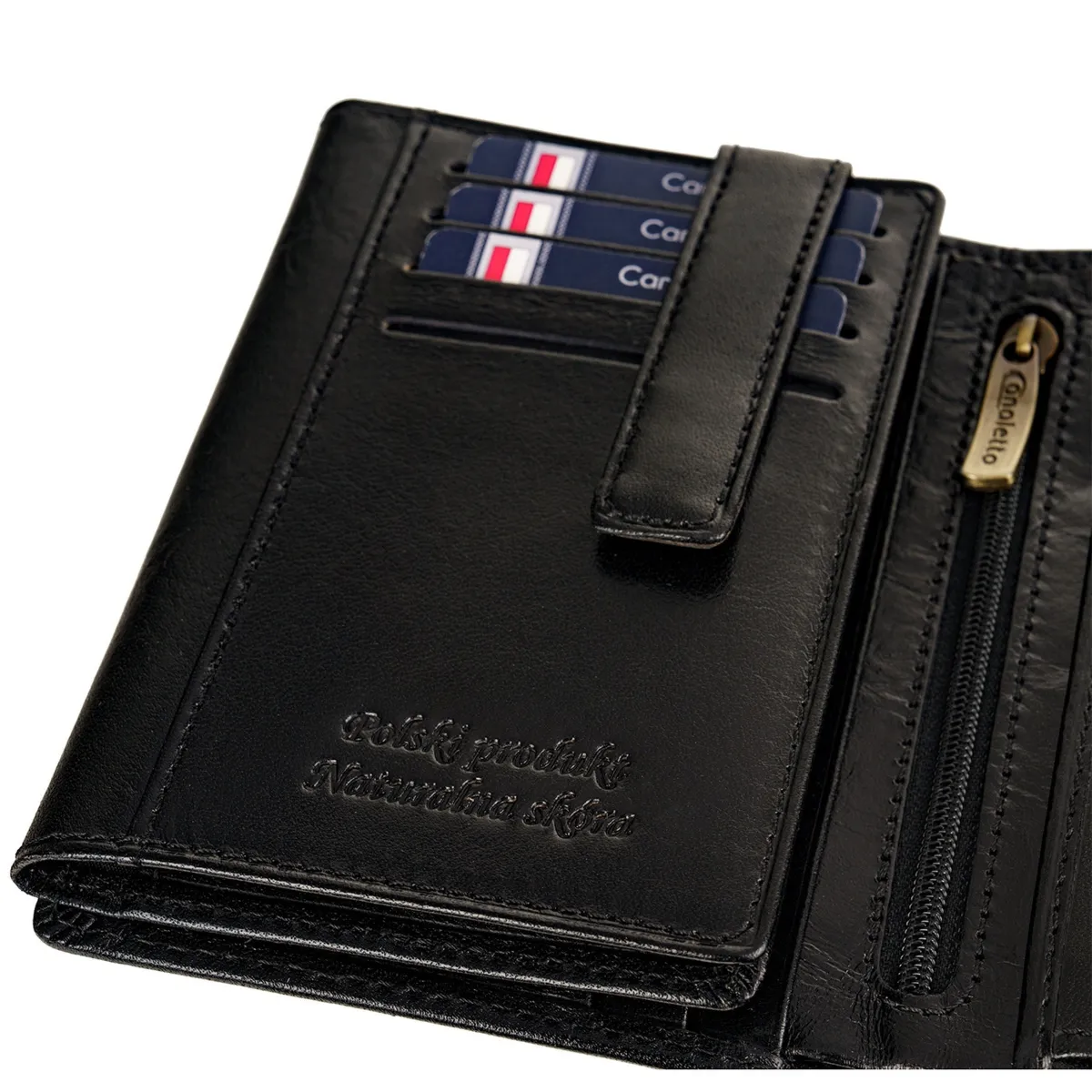 Portfel Męski Canaletto – Skóra Licowa 14 Kart PM1555cs164 RFID