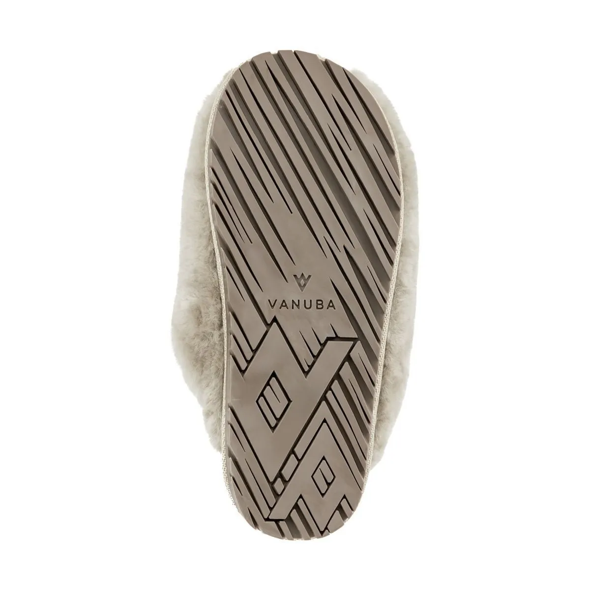 Kapcie damskie Vanuba MADISON taupe – skóra owcza, wełna naturalna