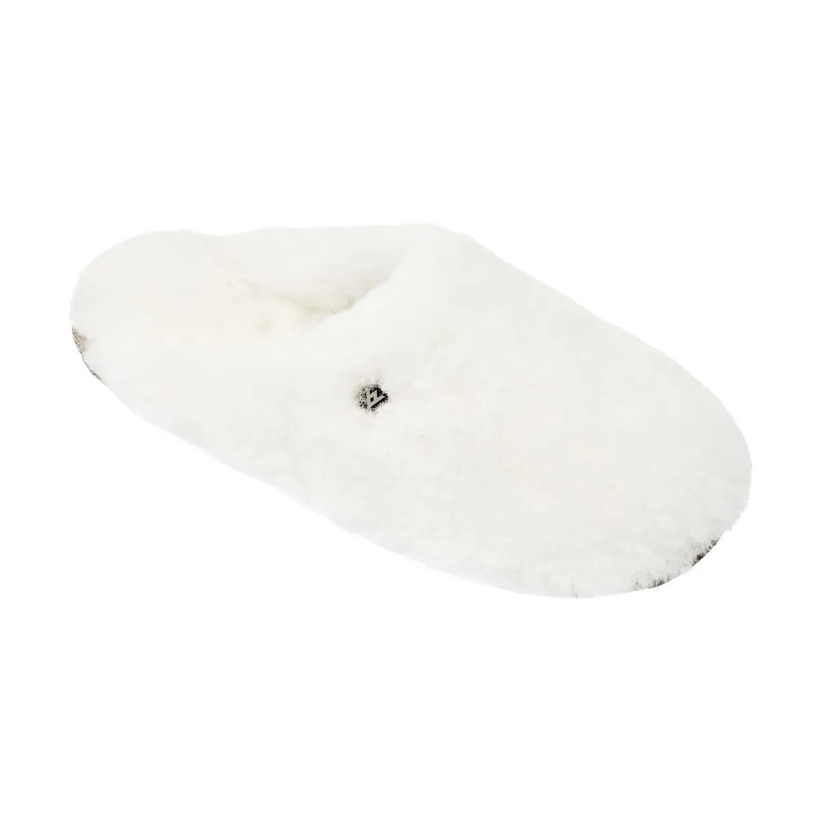 Kapcie damskie Vanuba MADISON białe – skóra owcza, wełna naturalna