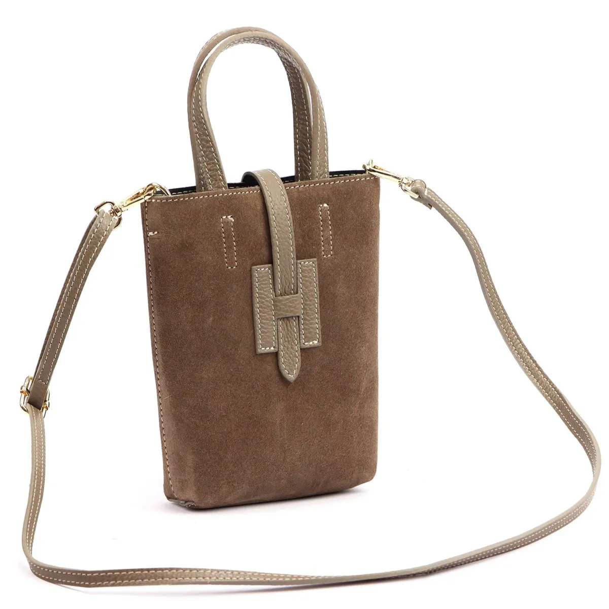 Luka damska skórzana listonoszka torebka do ręki Mała zgrabna i stylowa