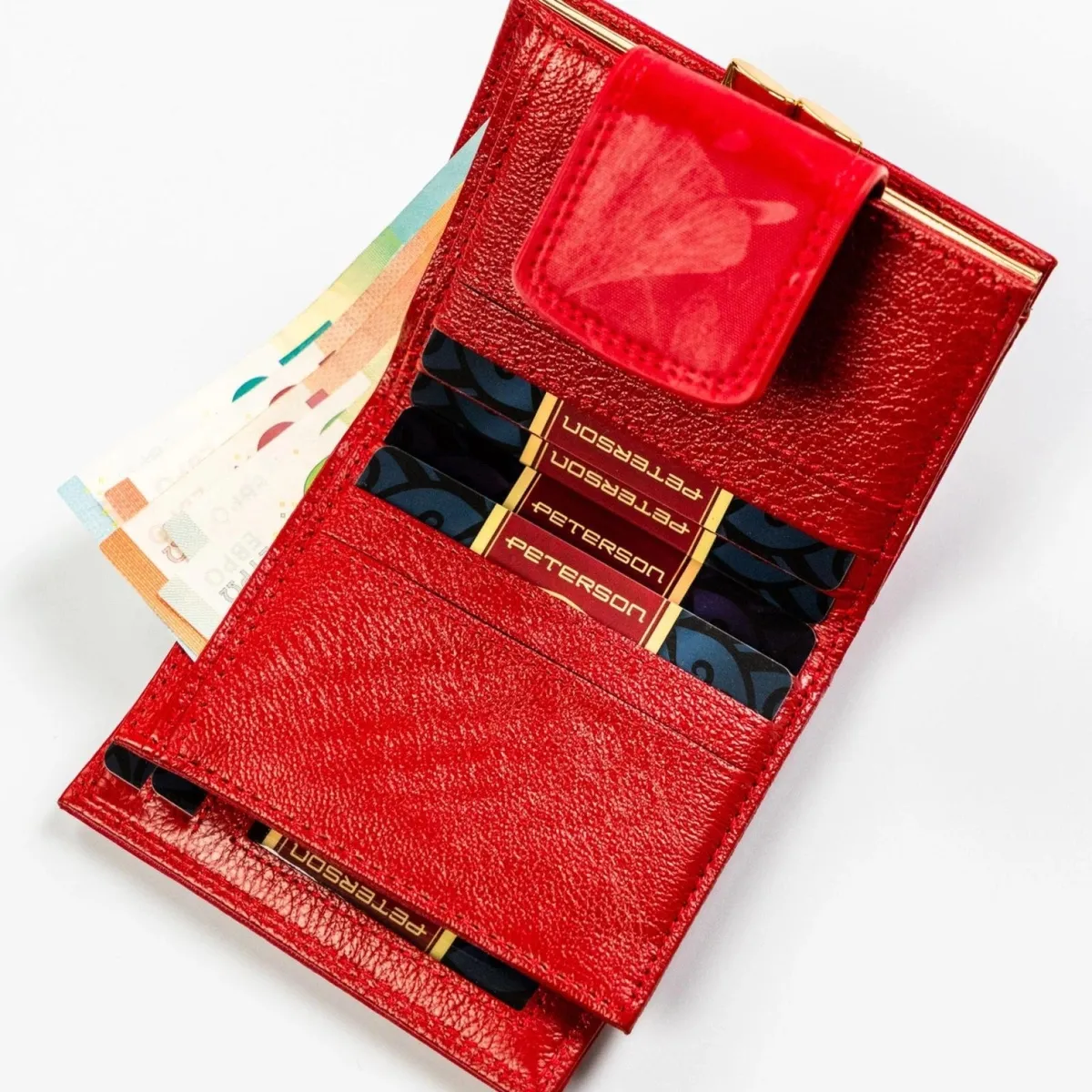 Skórzany damski portfel Peterson PTN PS329-MLF