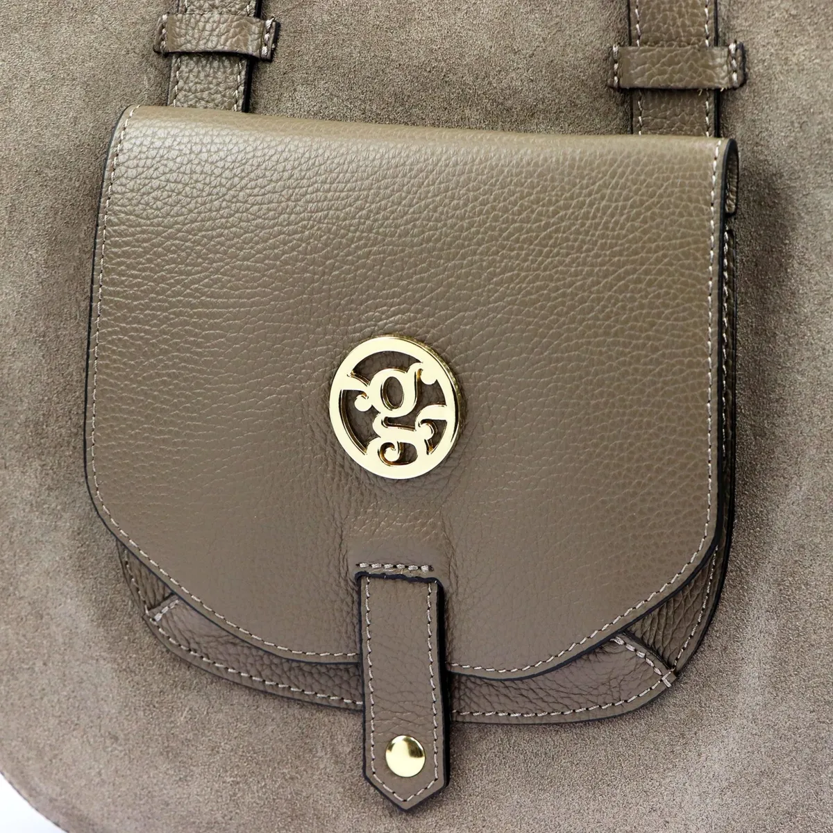 Gregorio duża Skórzana damska shopperbag torebka na ramię z kieszenią