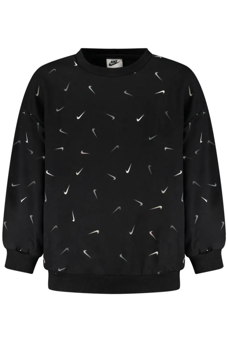 CZARNA BLUZA DZIECIĘCA NIKE Z ROZPINANYM NA ZAMEK