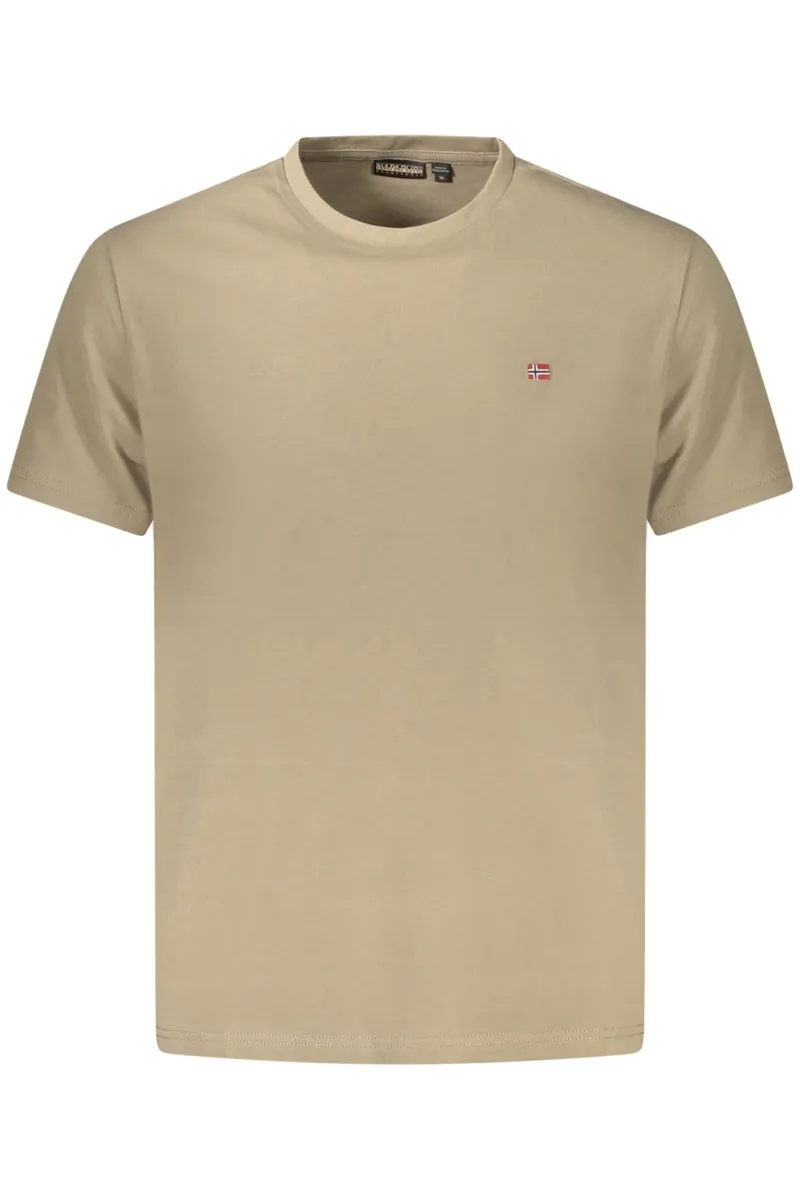 NAPAPIJRI MĘSKA KOSZULKA Z KRÓTKIM RĘKAWEM, BRĄZOWA