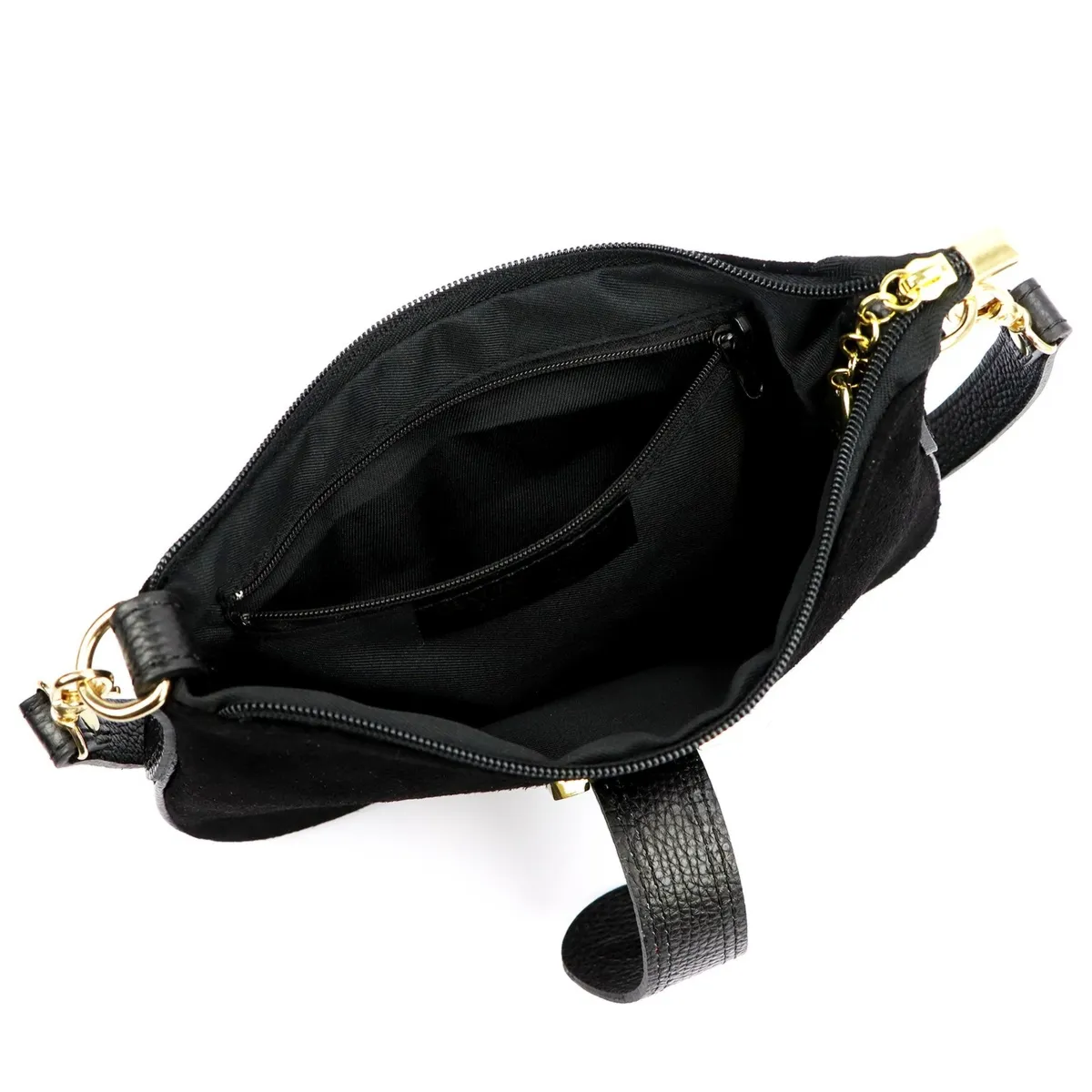 Luka Damska listonoszka torebka przez ramię ze skóry naturalnej kieszeń