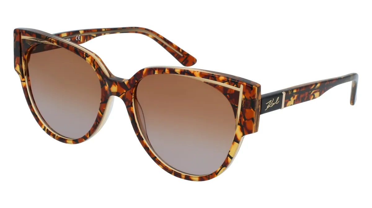 Okulary KARL LAGERFELD KL6068S70S. Okulary przeciwsłoneczne, Kolor brązowy. Kobieta.