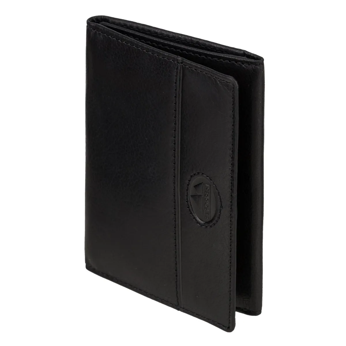 Pionowe Skórzane duże składane etui na dokumenty karty EL FORREST