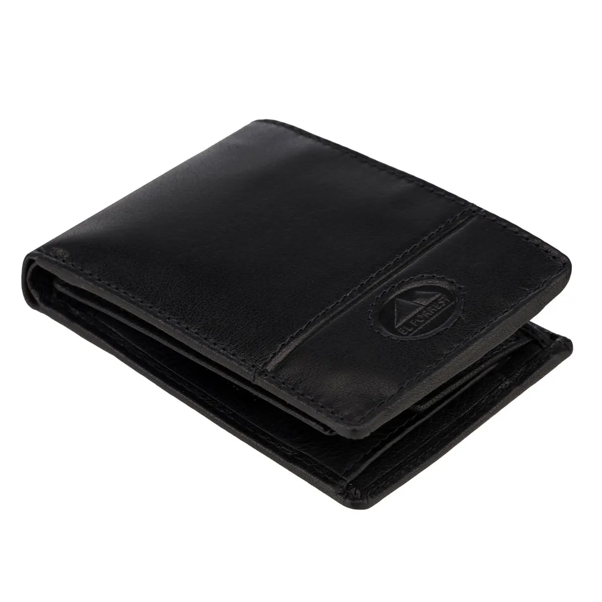 Skóra naturalna Praktyczny składany męski portfel EL FORREST RFID