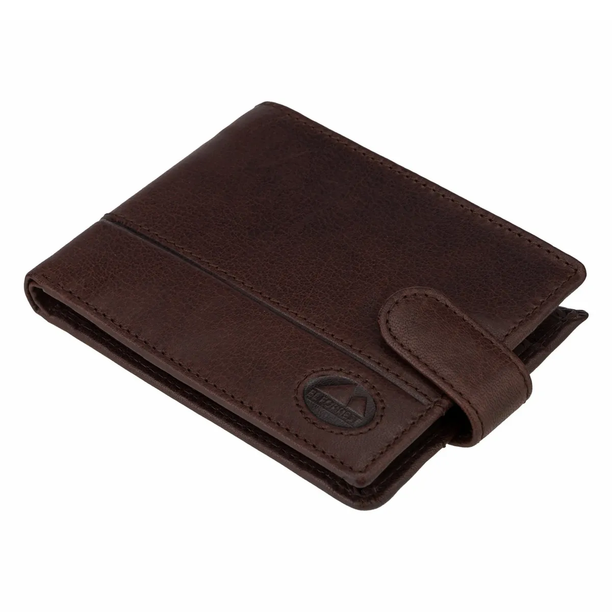 Poziomy zamykany męski portfel skóra naturalna EL FORREST RFID