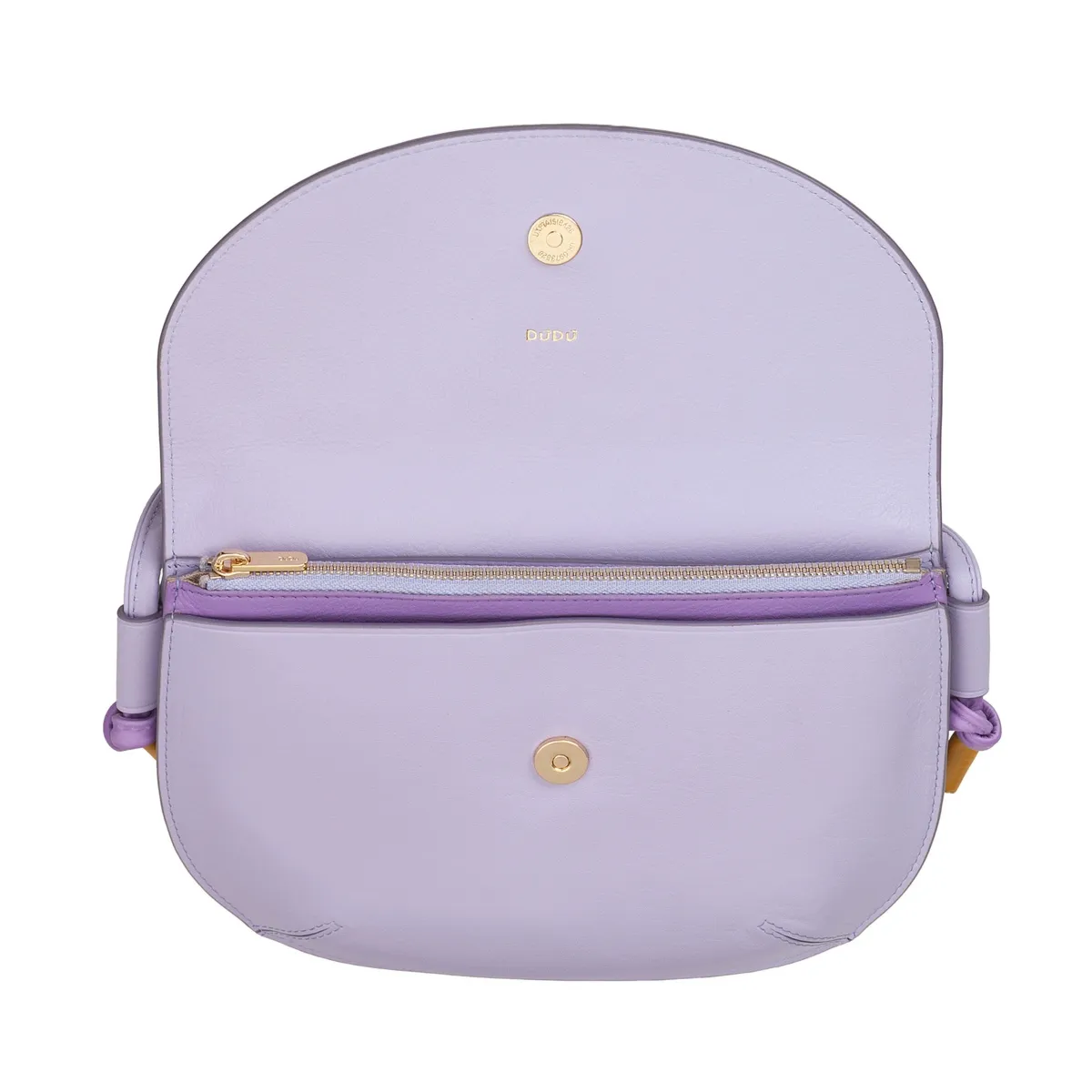 Designerska damska listonoszka skórzana torebka przez ramię z klapą DUDU