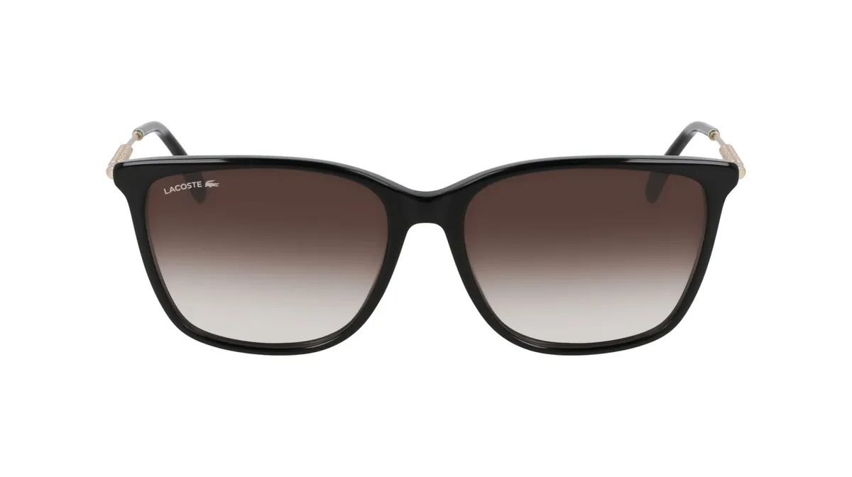 Okulary LACOSTE L6016S-001. Okulary przeciwsłoneczne, Kolor czarny. Kobieta.