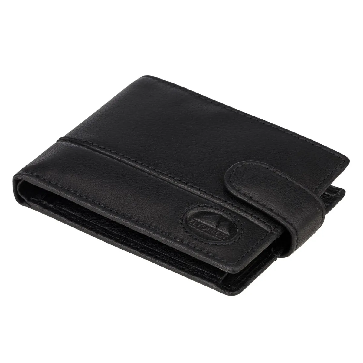 Skórzany zamykany męski rozbudowany pojemny portfel EL FORREST RFID