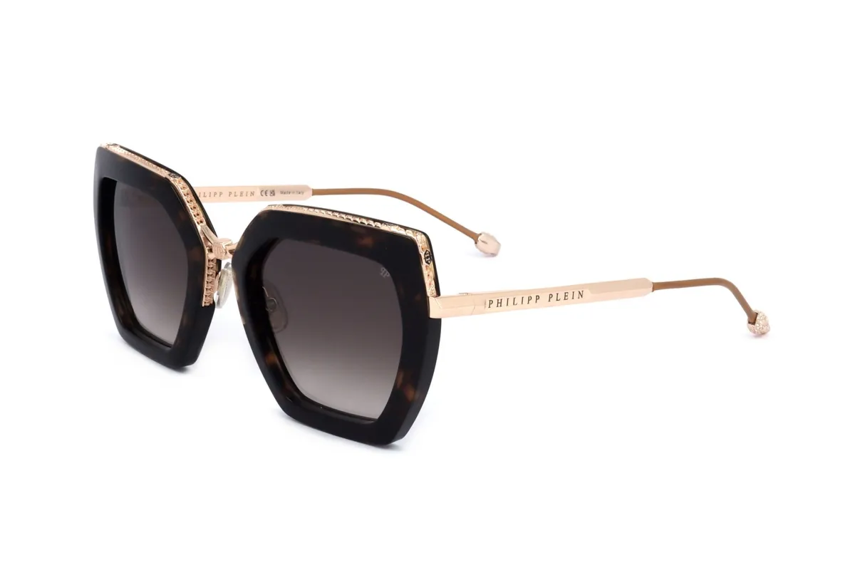 Okulary PHILIPP PLEIN SPP097S-0722. Okulary przeciwsłoneczne, Kolor złoty. Kobieta.