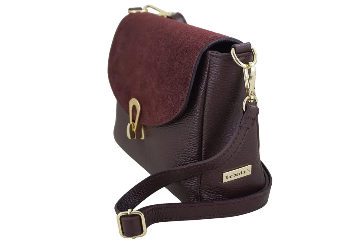 Torebka Barberinis ze złotym zapięciem - Bordowa