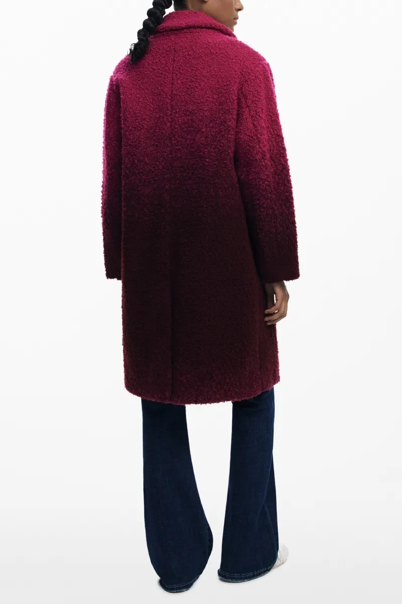 RÓŻOWY PŁASZCZ DAMSKI DESIGUAL