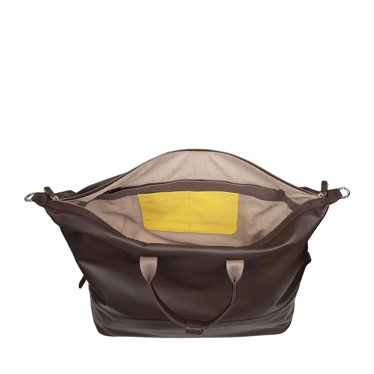 Skórzana duża torba podróżna weekendowa z paskiem dopinanym DUDU